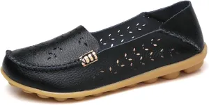 Womens Comfort Walking Cute Flat Loafer Ballet Flats Shoes Cute Penny Loafer Slip On Walking Driving Shoes with Diamond Eyelets