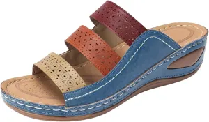 Women's Fashion Platform Sandals Lightweight Travel Sandals Pillow Slippers Breathable Casual Sandals