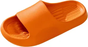 Women's Flat Slippers Non Slip House Slippers Indoor Outdoor Memory Foam Slides Shower Shoes for Women