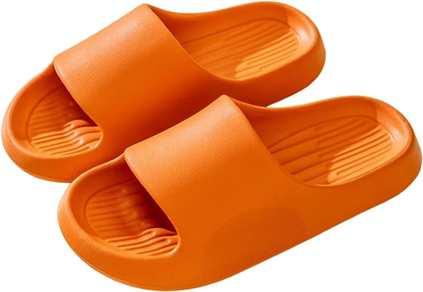 Women's Flat Slippers Non Slip House Slippers Indoor Outdoor Memory Foam Slides Shower Shoes for Women