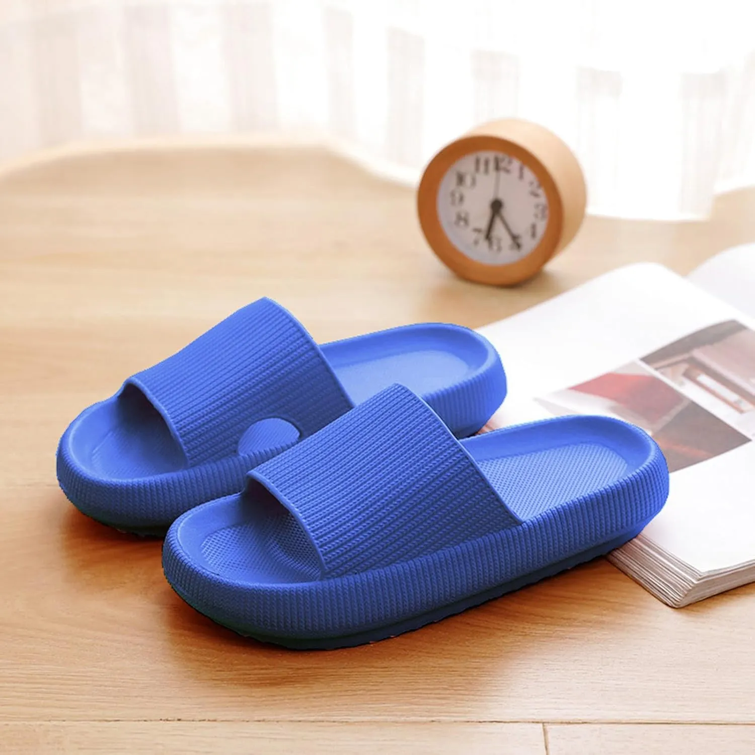 Women's Flat Slippers with Drainage Hole Water Shoe Breathable Slides Sandals Vacation Sandals for Women