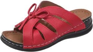 Women's Non Slip Slippers Classic Wedge Heels Sandals Arch Support Sandals Comfortable Slides Sandals