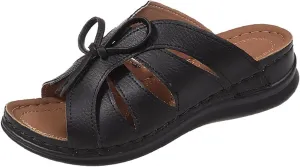 Women's Non Slip Slippers Classic Wedge Heels Sandals Arch Support Sandals Comfortable Slides Sandals