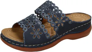 Women's Non Slip Slippers Open Toe Flatform Wedge Casual Sandal Banquet Sandals Beach Non Slip Wedge Sandals