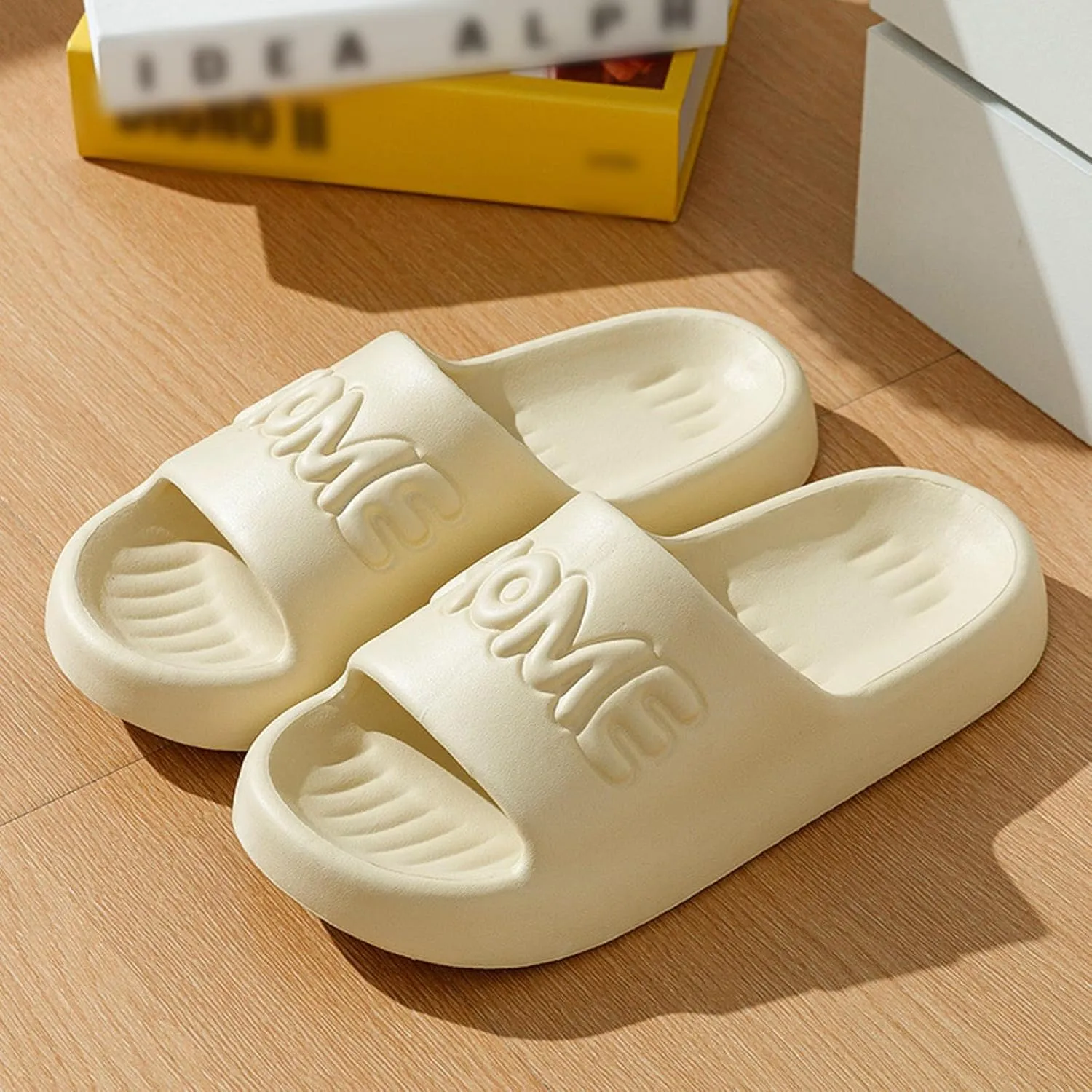 Women's Pillow Slippers Indoor Slides Bathroom Sandals Quick Drying Shower Slippers Shower Shoes for Women