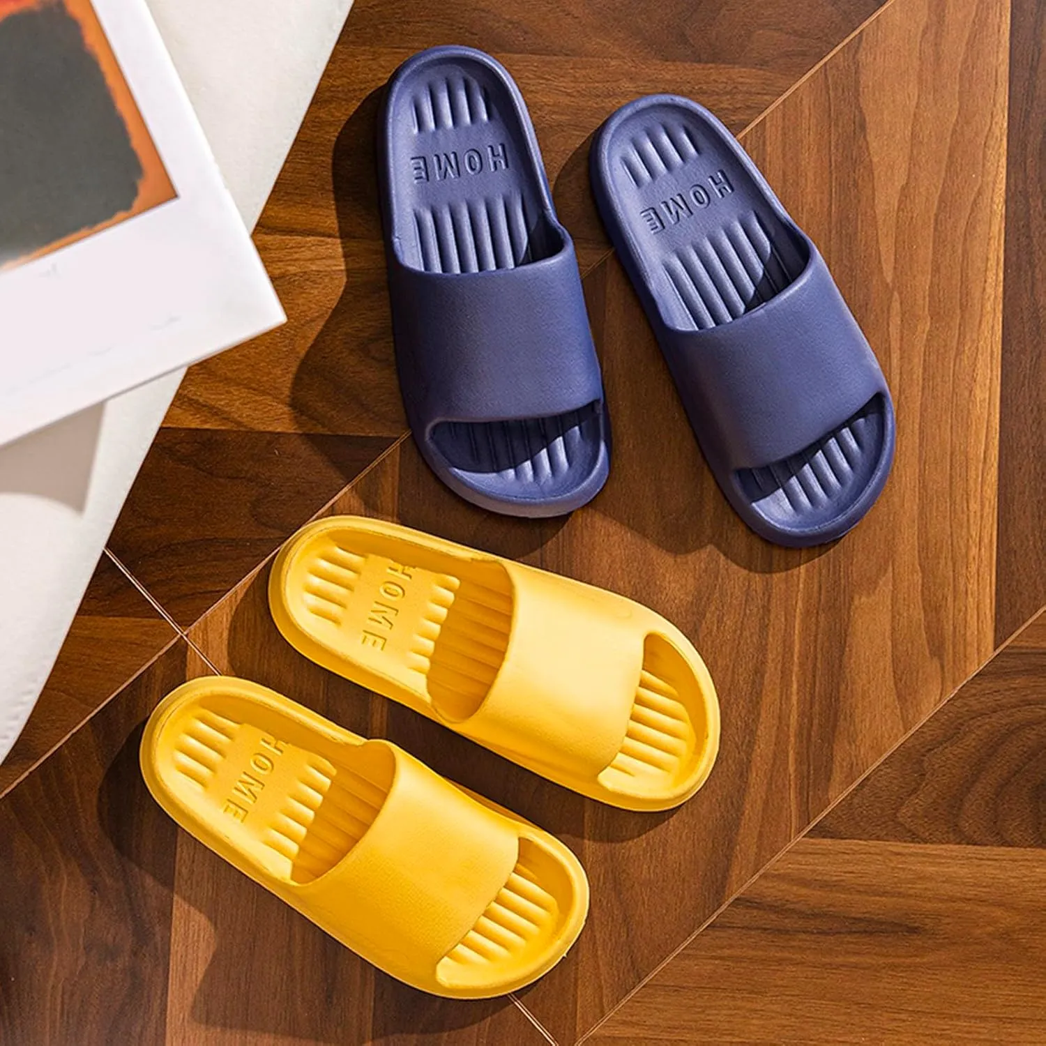Women's Soft Flat Soled Sandal Open Toe Shower Shoes Bathroom Sandals Beach Sandals Travel Slippers for Women
