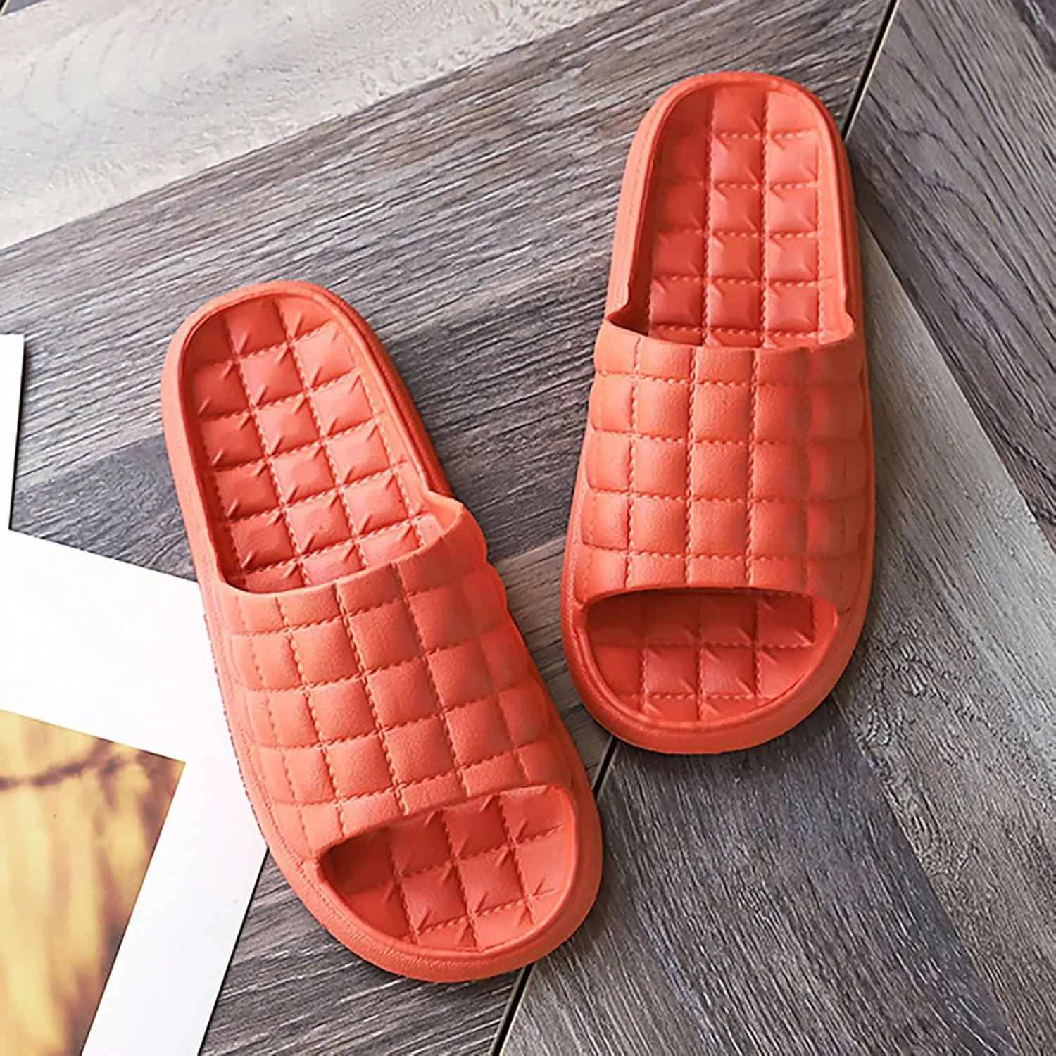 Women's Summer Beach Slides Sandals with Drainage Hole Water Shoe Slim Sandals Shower Slide Sandal for Women