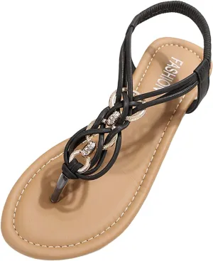 Women's Summer Casual Comfortable Mid Heel Sandals Slip On Flip Flops For Beach Vacation Walking Dating Work Pure Color Toe Post Design