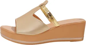 Women's Summer Fashion Sandals Platform Comfortable Low Wedges Slides Walking Sandals Dress Slippers