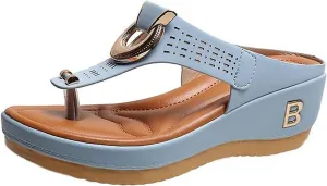Women's Summer Fashion Slides Sandal Casual Slip On Summer Wedge Sandals Versatile Sandals Beach Sandals
