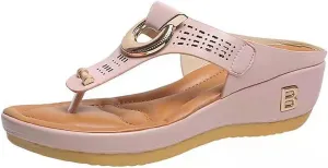 Women's Summer Fashion Slides Sandal Casual Slip On Summer Wedge Sandals Versatile Sandals Beach Sandals