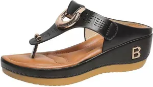 Women's Summer Fashion Slides Sandal Casual Slip On Summer Wedge Sandals Versatile Sandals Beach Sandals