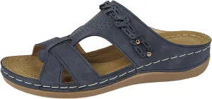 Women's Wedge Sandals with Plantar Fasciitis Classic Ankle Strap Wedge Heels Sandal Banquet Sandals for Women