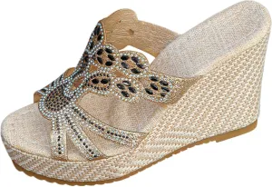 Women's Wedge Sandals with Plantar Fasciitis Women Open Toe Flatform Fashion Sandal Elegant Summer Cool Shoes