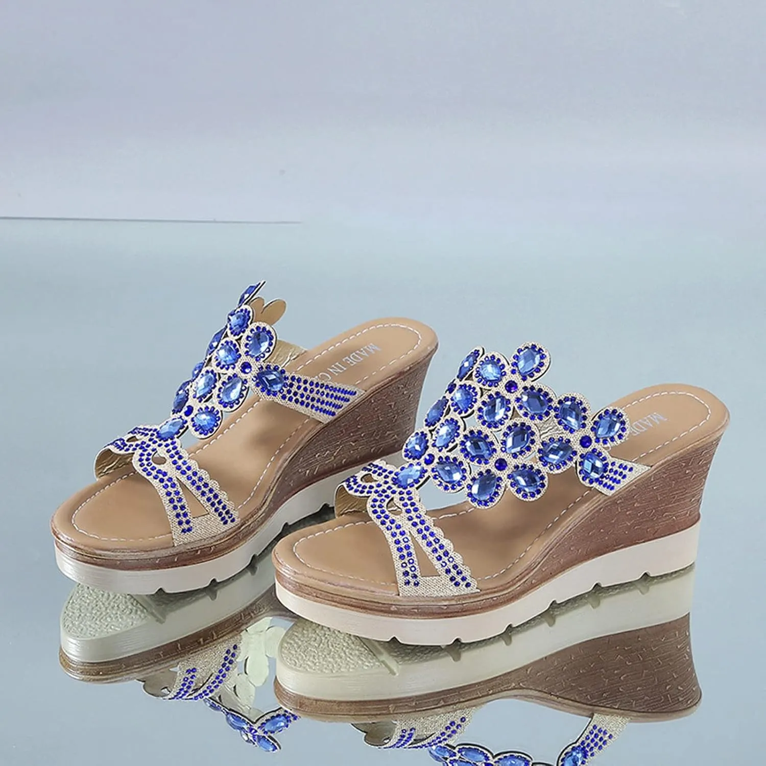 Women's Wedge Sandals with Plantar Fasciitis Womens Summer Open Toe Wedges Sandal Arch Support Casual Sandals