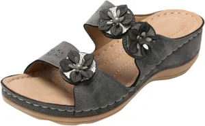 Women's Wedges Sandals Arch Support Slip On Slides Non Slip Thick Bottom Beach Slippers Dressy Sandals